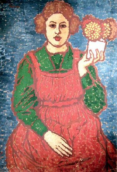 Jozsef Rippl-Ronai Anella is Holding Flowers china oil painting image